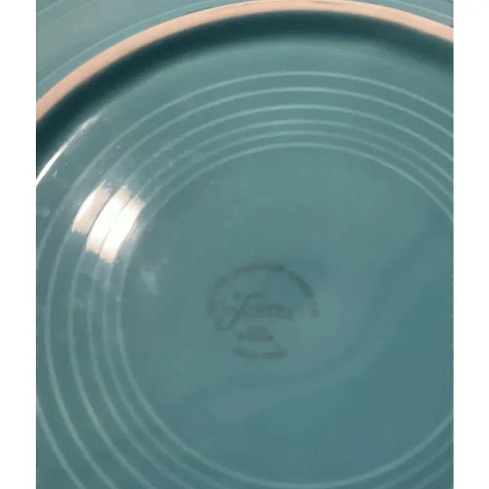 Vtg Homer Laughlin Fiesta Turquoise Plates 10.5